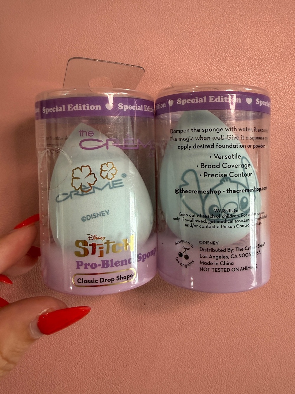 3/$25 The Crème Shop x Disney Stitch Pro Makeup Sponge - Special Edition NIB